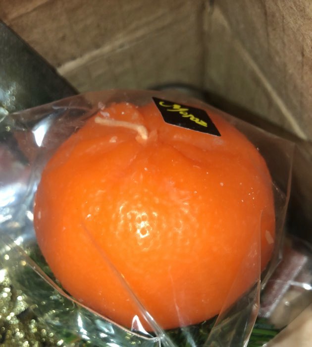 Фотография покупателя товара Свеча новогодняя "Апельсин крупный" - Фото 23