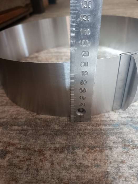 Фотография покупателя товара Форма для выкладки и выпечки с регулировкой размера Доляна, d=16-30 см, h=8 см, нержавеющая сталь, серебристая - Фото 5