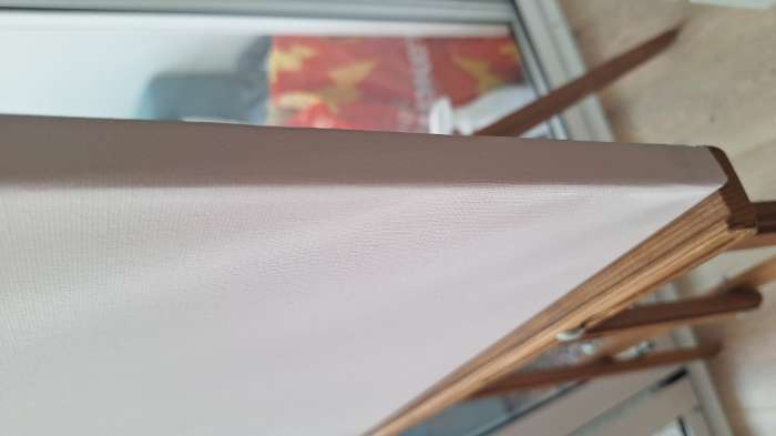 Фотография покупателя товара Холст на подрамнике, хлопок 100%, 1.6×50×80 см, акриловый грунт, мелкозернистый, 280 г/м² - Фото 3