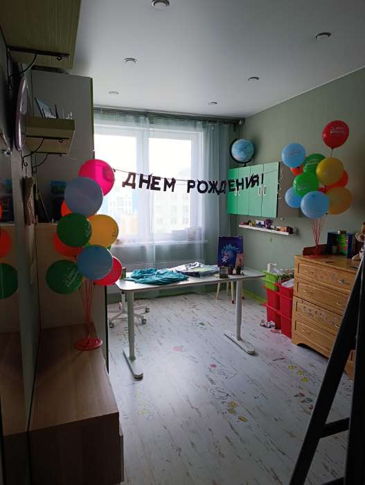 Фотография покупателя товара Воздушные шары латексные 12" «С днём рождения», 5 шт. - Фото 1