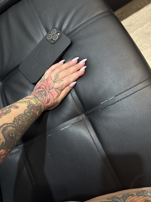 Фотография покупателя товара Диван угловой «Атлант», со столиком ЛДСП, экокожа, цвет чёрный - Фото 6