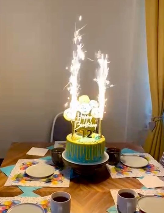 Фотография покупателя товара Свечи фонтаны для торта "Золотые искры", 10 см, 30 секунд, 4 шт - Фото 17