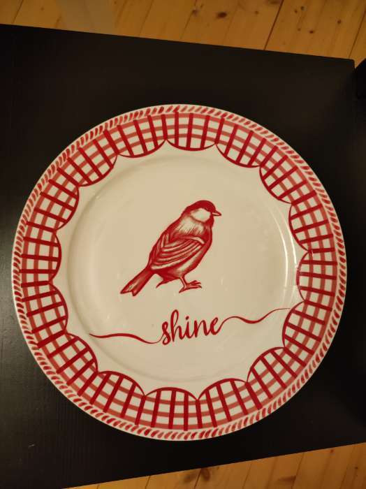 Фотография покупателя товара Тарелка новогодняя SL Home «Прекрасное время», постановочная, d=27 см, фарфор, белая, красная - Фото 2