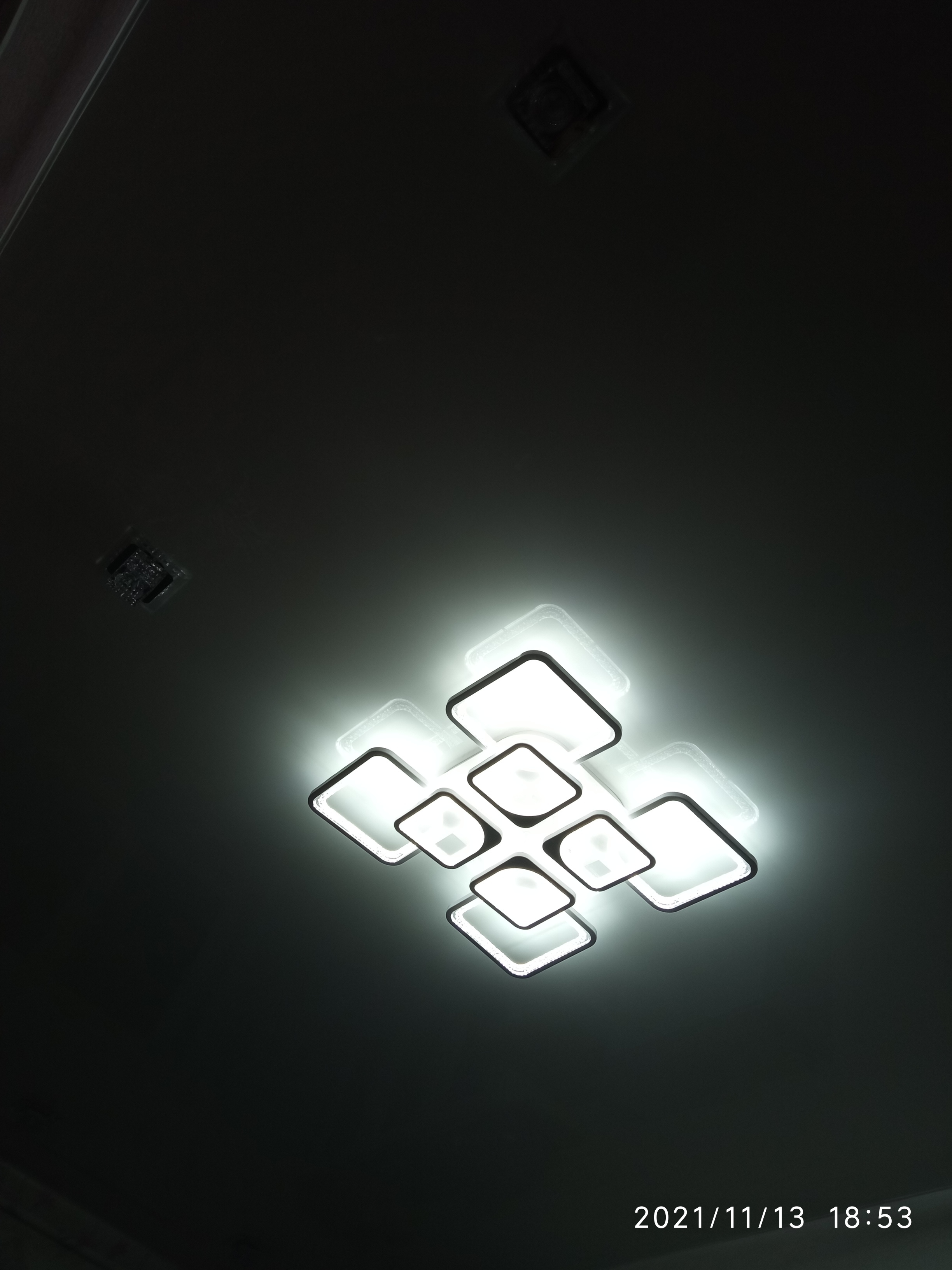 Фотография покупателя товара Люстра с ПДУ 59117/8WT, LED, 240 Вт, 3000-6000К, диммер, белый, 55×55×10 см - Фото 1