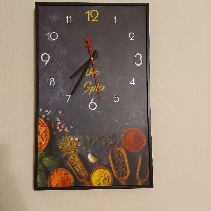 Фотография покупателя товара Часы-картина настенные, для кухни, "Специи", плавный ход, 57 х 35 х 4 см - Фото 6