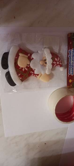 Фотография покупателя товара Мягкая подвеска "Дед Мороз" машет, 10х16 см, бело-красный
