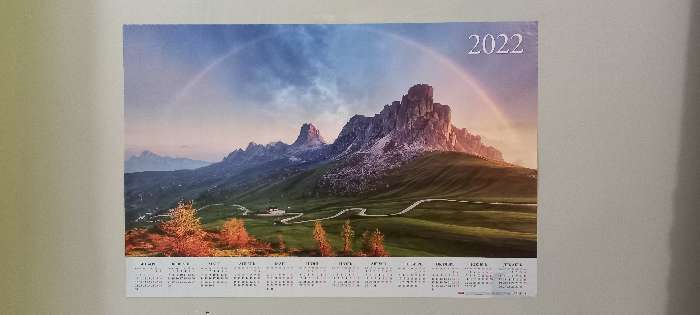 Фотография покупателя товара Листовой календарь А1 "Горные вершины"  2022 год - Фото 1