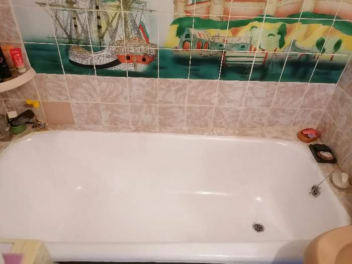 Фотография покупателя товара Эмаль для восстановления покрытия ванн "Ренессанс", 800 г, белая - Фото 1