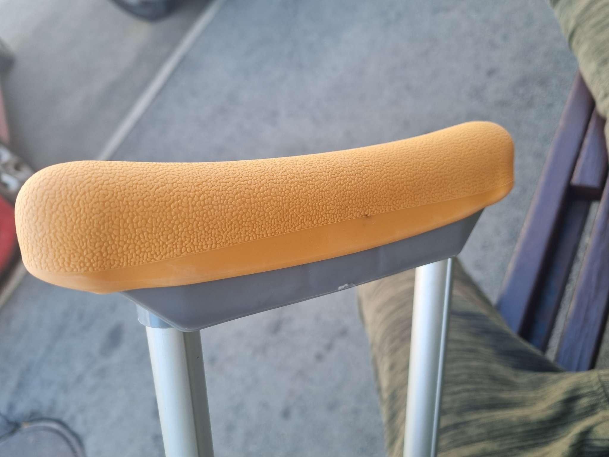 Фотография покупателя товара Набор накладок для подмышечных костылей, 4 предмета, серые - Фото 2