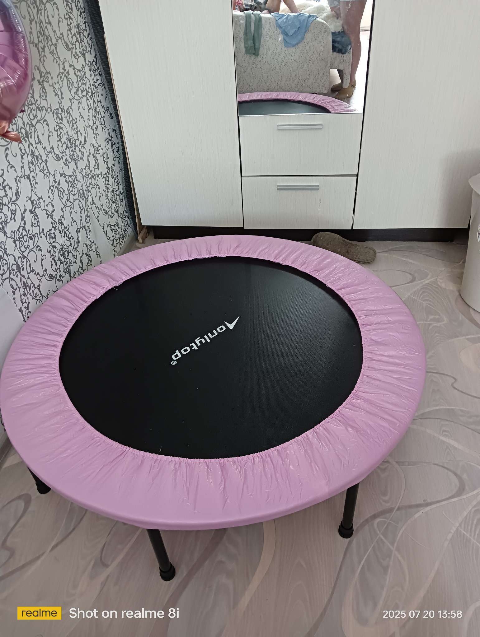 Фотография покупателя товара Батут детский ONLYTOP, d=127 см, цвета МИКС - Фото 1