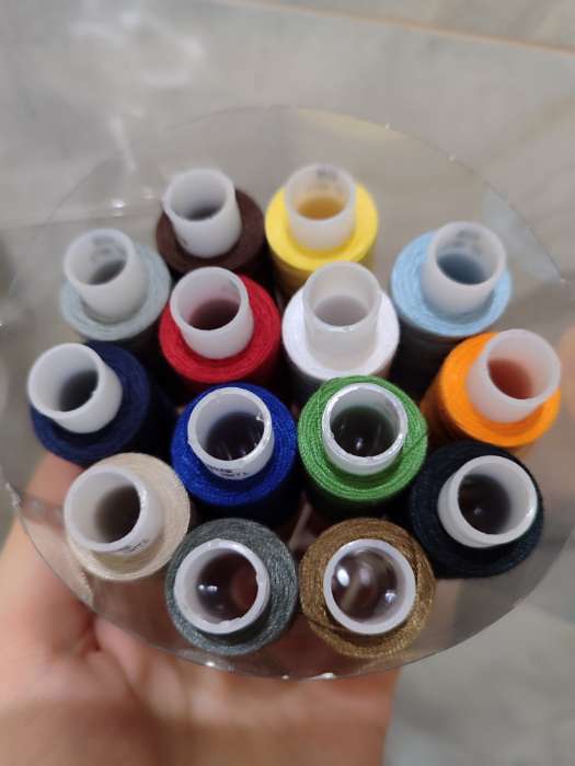 Фотография покупателя товара Нитки 40ЛШ, 170 м, набор 14 шт., МИКС - Фото 3