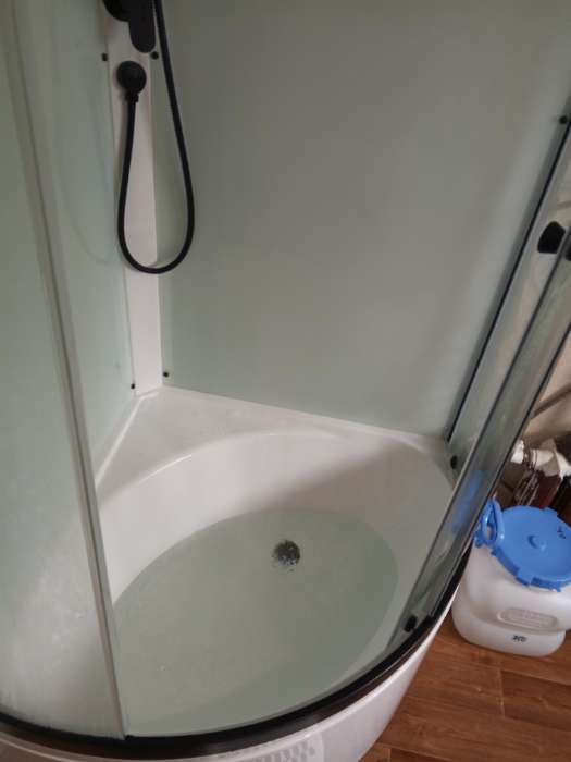 Фотография покупателя товара Душевая кабина Domani-Spa Simple 99 high, поддон 45 см, белые стенки, 90×90 см - Фото 6