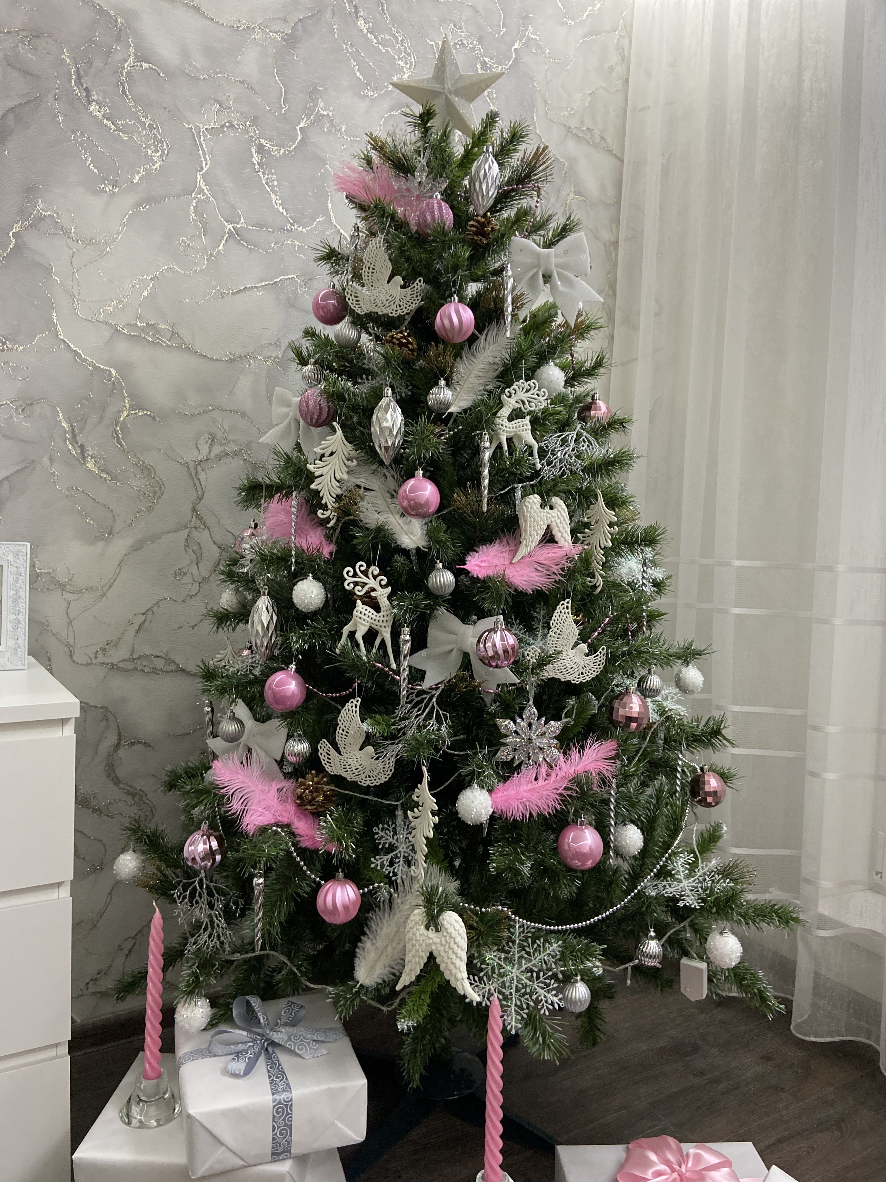 Фотография покупателя товара Перо для декора, размер: 20-24 см, цвет розовый - Фото 10