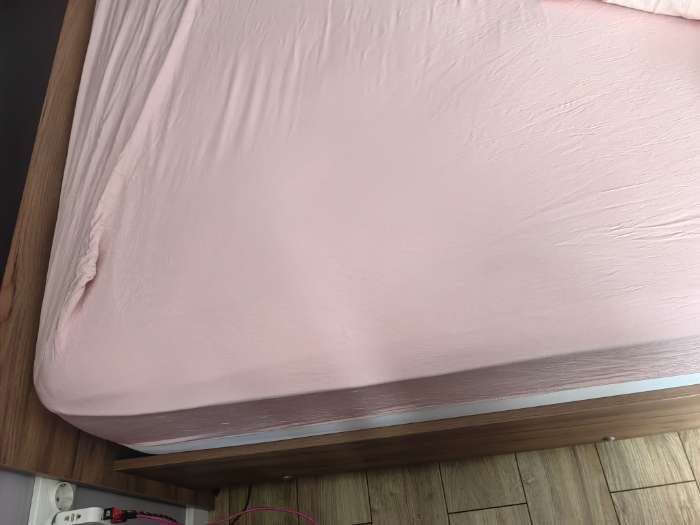 Фотография покупателя товара Простыня на резинке SL Home Modal 180×200+30 см, розовая - Фото 2