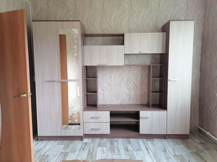 Фотография покупателя товара Стенка для гостиной «МАРТА», 2700×500×2100 мм, цвет ясень шимо светлый/ясень шимо тёмный - Фото 4