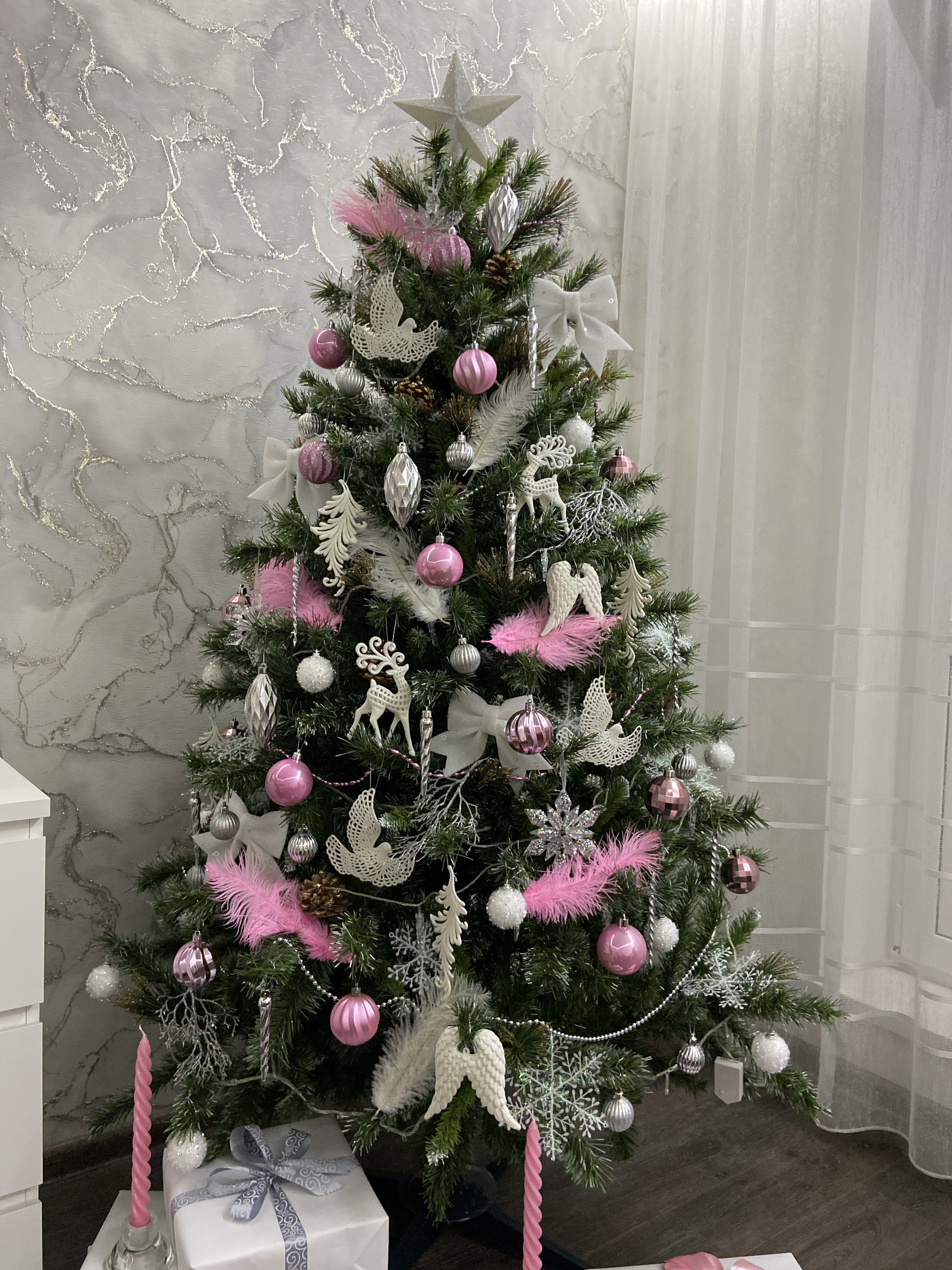Фотография покупателя товара Перо для декора, размер: 20-24 см, цвет розовый - Фото 8