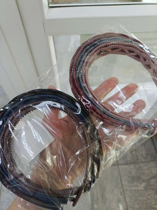 Фотография покупателя товара Ободок для волос «Матовый блик», пересечение, 2 см, МИКС - Фото 1