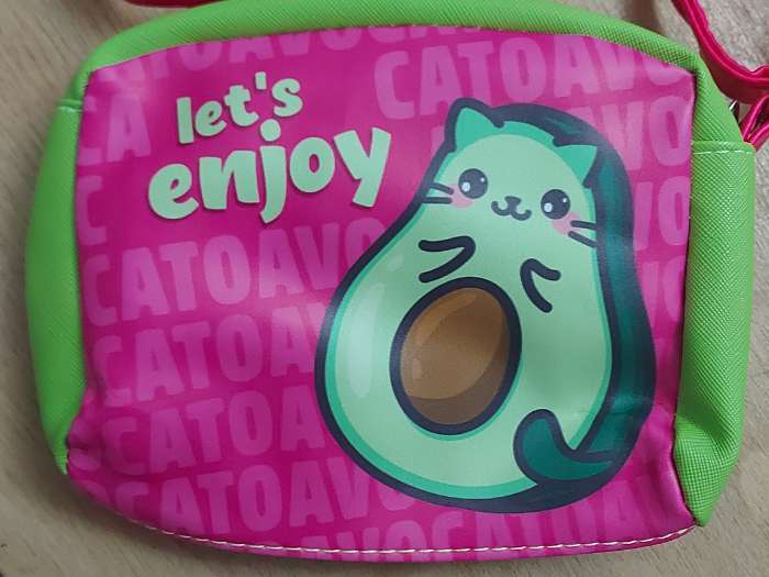 Фотография покупателя товара Сумка детская «Авокато» из эко-кожи, на ремешке, 15×12×3 см - Фото 2