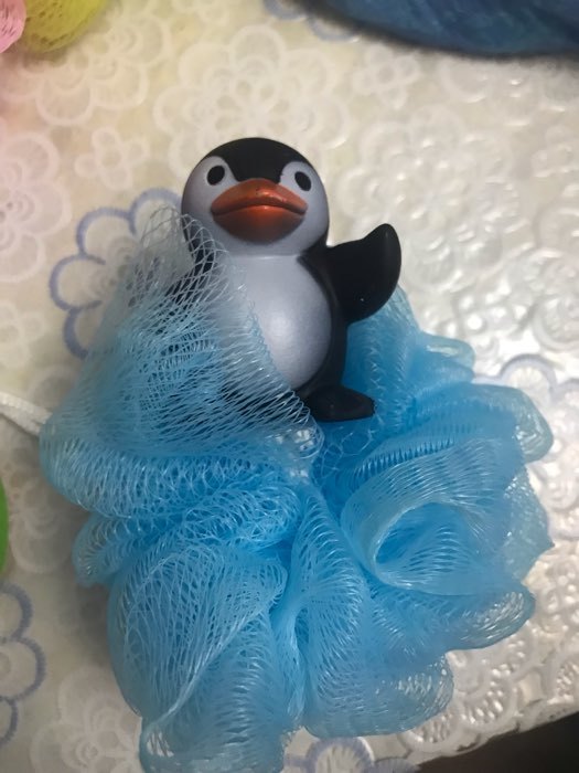 Фотография покупателя товара Игрушка-мочалка для купания, детская «Пингвин» - Фото 3