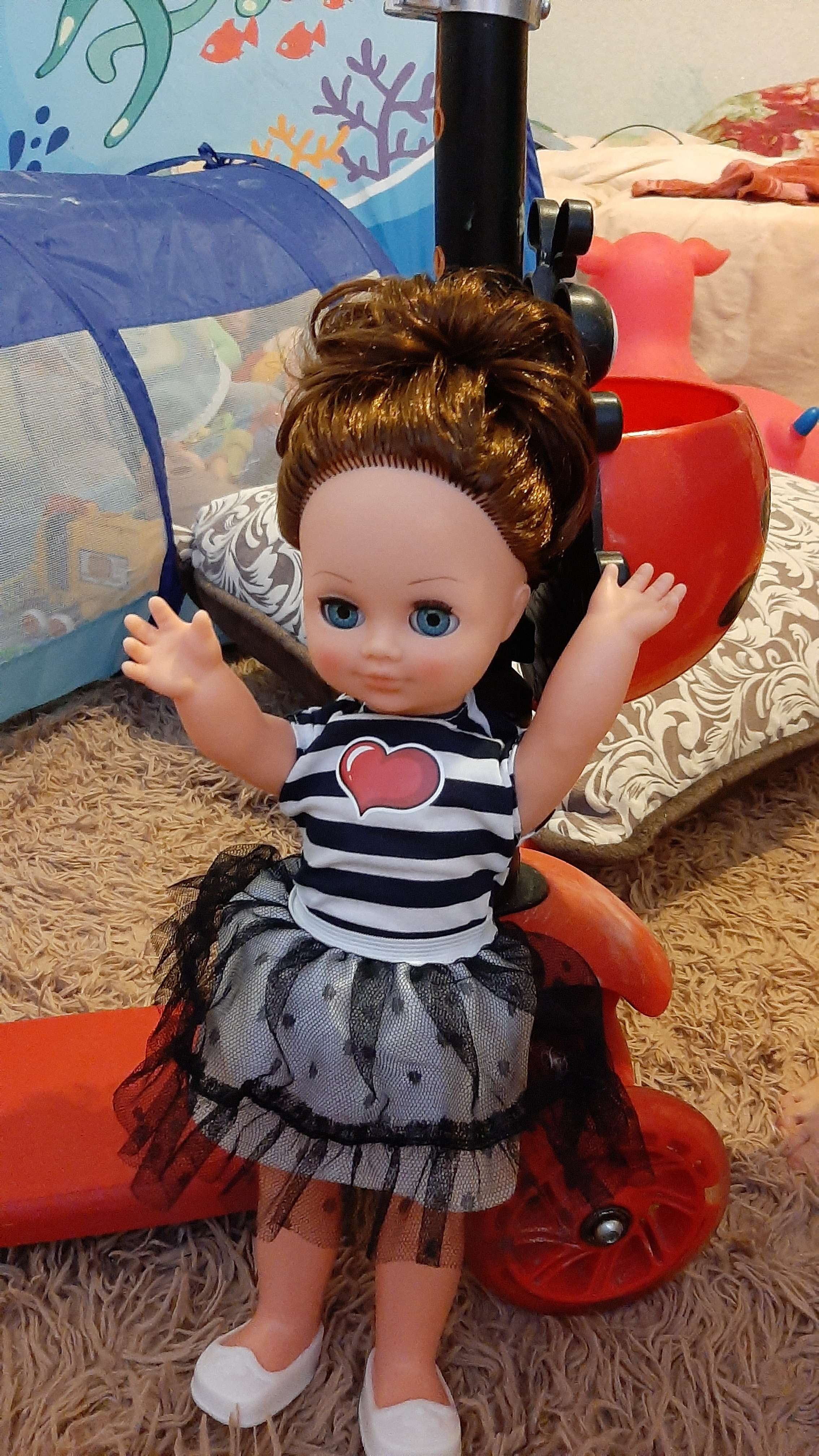 Фотография покупателя товара Кукла «Герда яркий стиль 2», со звуковым устройством, 38 см - Фото 1