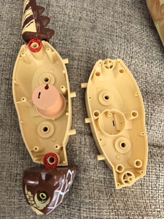 Фотография покупателя товара Конструктор «Диномир», 14 деталей, тираннозавр и паразауролоф, звук - Фото 2