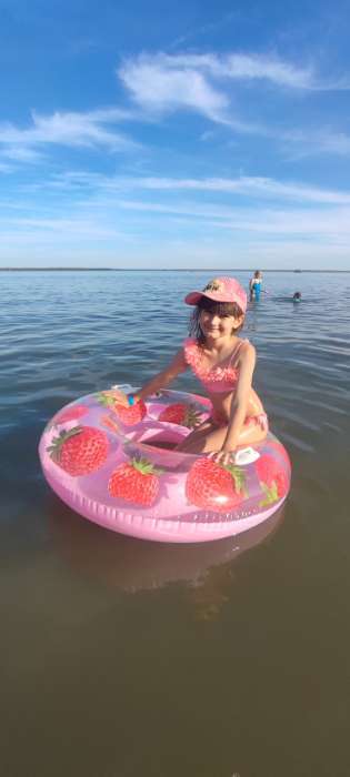 Фотография покупателя товара Круг для плавания «Тропики», d=107 см, от 9 лет, цвет МИКС, 56261NP INTEX - Фото 1