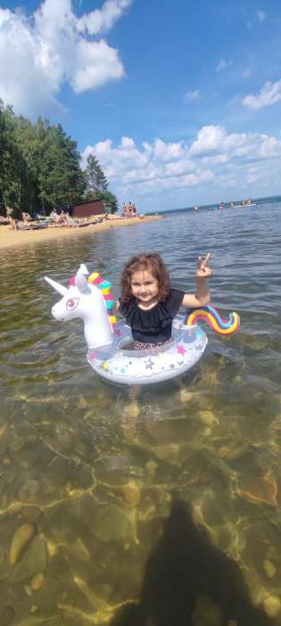 Фотография покупателя товара Круг для плавания Bestway «Животные», надувной, от 3-6 лет, МИКС, 36128 - Фото 1