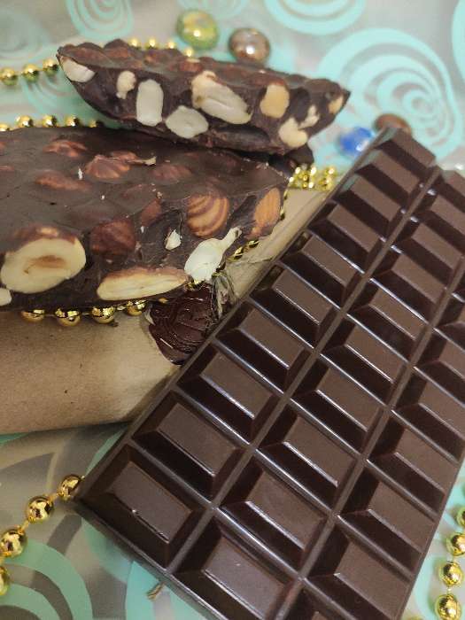 Фотография покупателя товара Форма для шоколада и конфет пластиковая «Шоколад тёмный», 7×15×1 см, цвет прозрачный - Фото 1