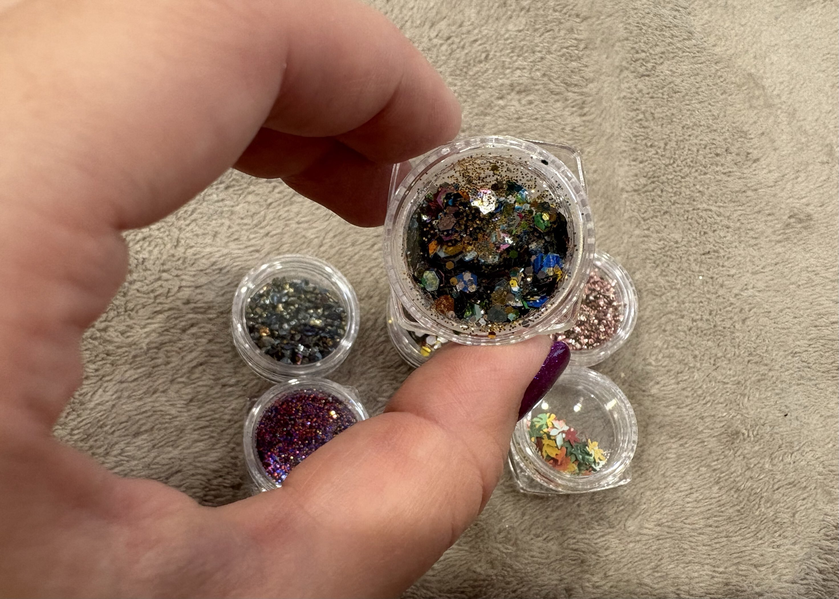 Фотография покупателя товара Блёстки для декора, крупные/средние/мелкие, разноцветные - Фото 1