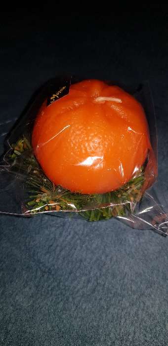 Фотография покупателя товара Свеча новогодняя "Апельсин крупный" - Фото 22