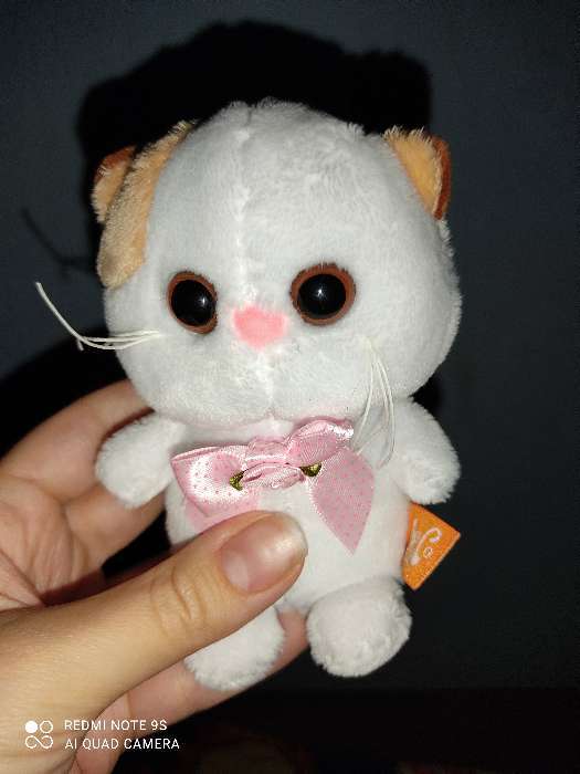 Фотография покупателя товара Мягкая игрушка-брелок «Кошечка Ли Ли с розовым бантиком», 12 см