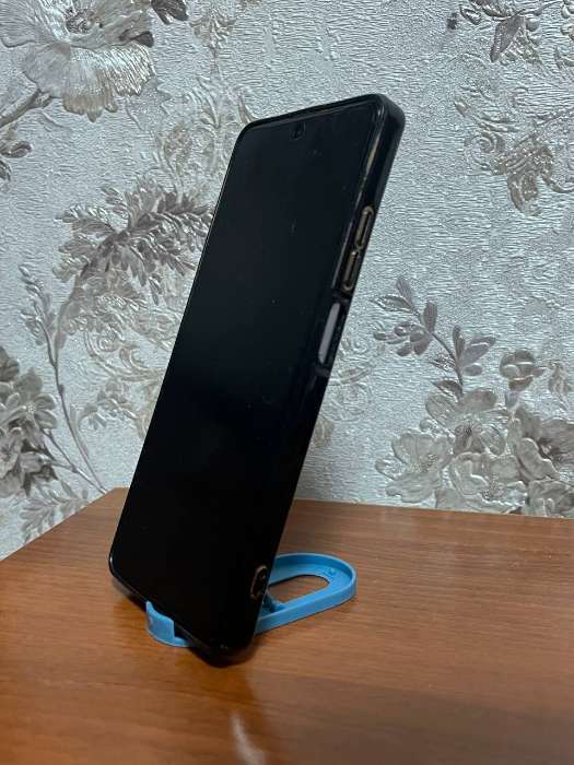 Фотография покупателя товара Подставка для телефона Luazon, складная, овальная, регулируемая высота, голубая - Фото 7