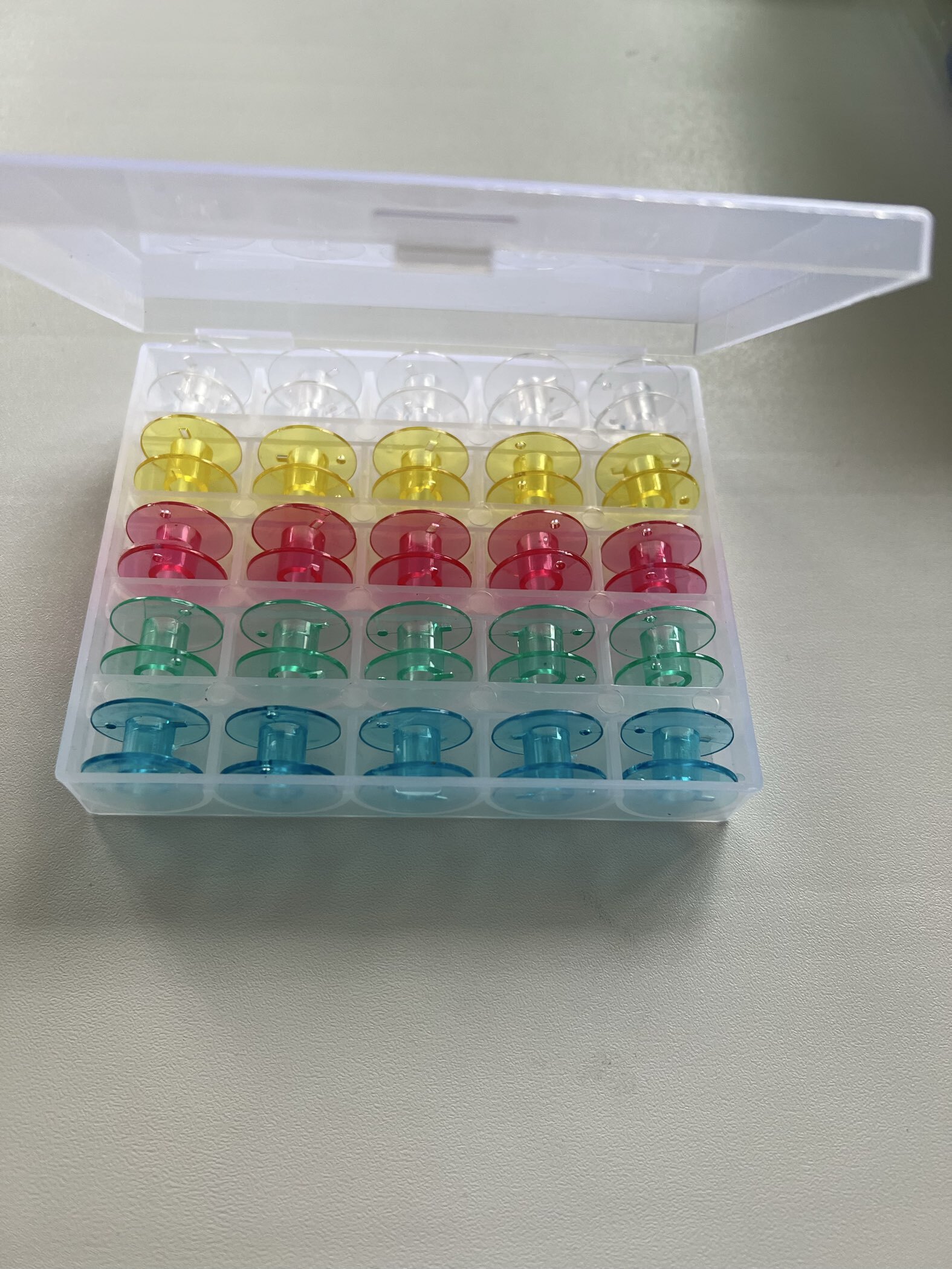 Фотография покупателя товара Набор шпулек в органайзере, d=20 мм, 25 шт., МИКС - Фото 6