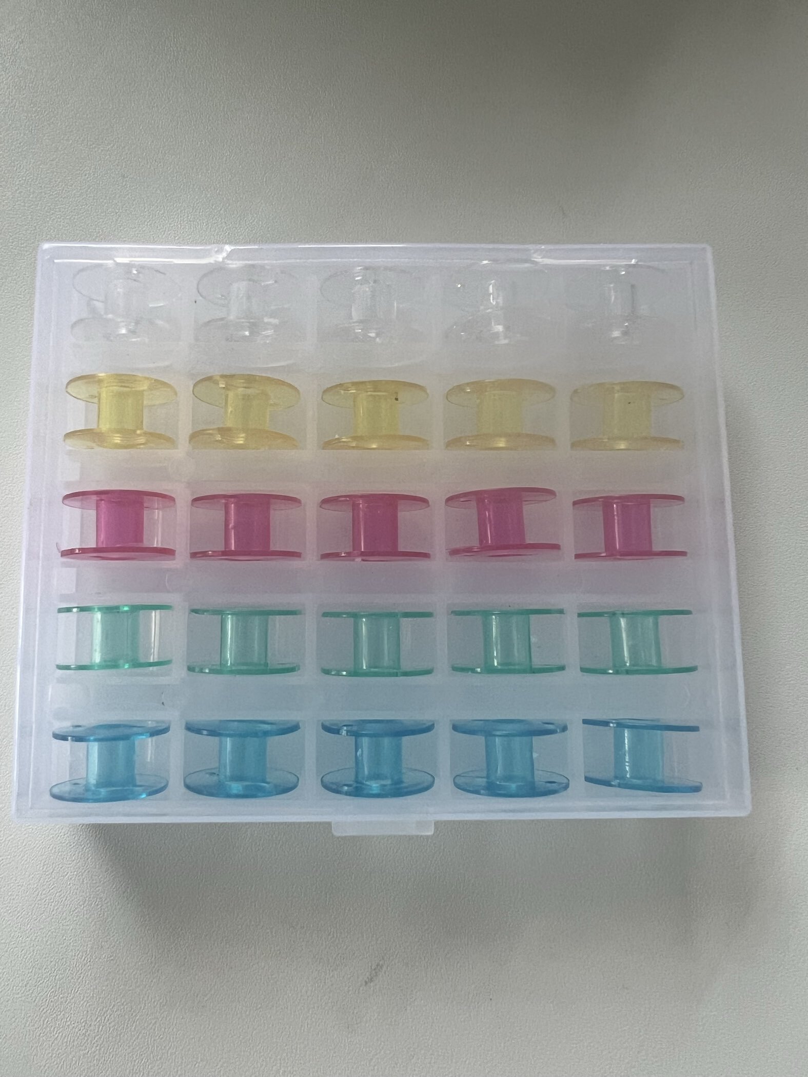 Фотография покупателя товара Набор шпулек в органайзере, d=20 мм, 25 шт., МИКС - Фото 1