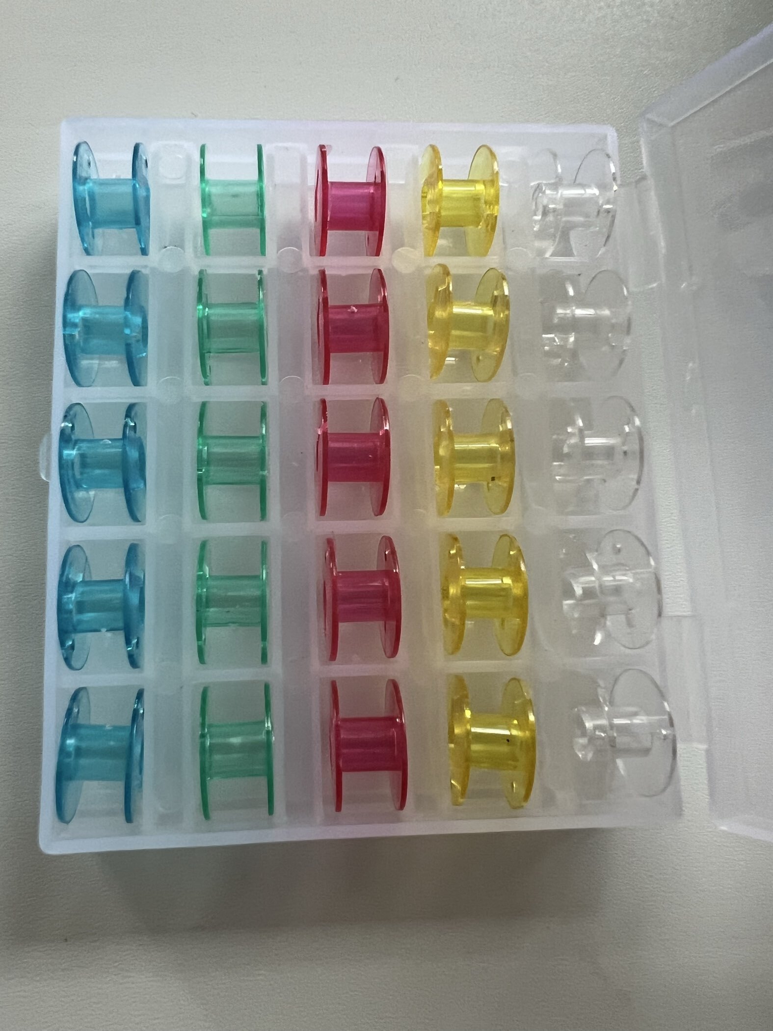 Фотография покупателя товара Набор шпулек в органайзере, d=20 мм, 25 шт., МИКС - Фото 2