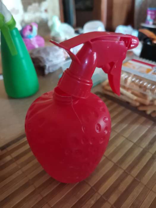 Фотография покупателя товара Пульверизатор «Клубничка», 500 мл, цвет красный - Фото 3