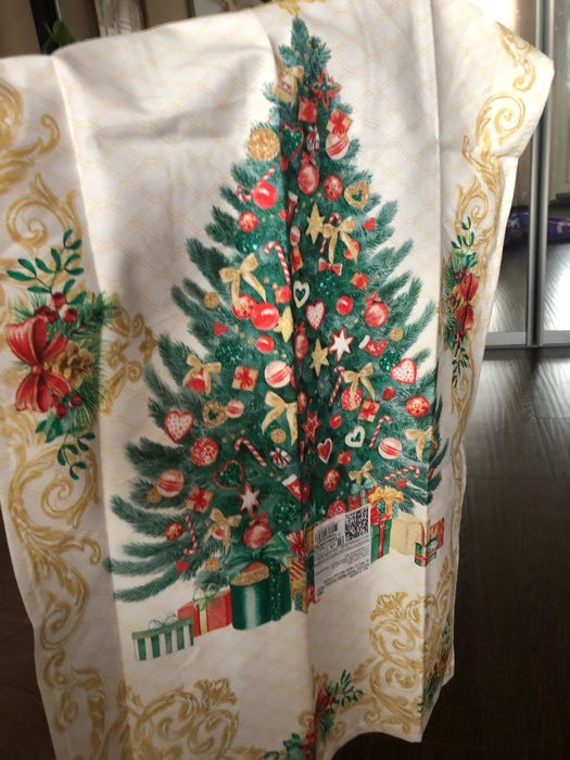 Фотография покупателя товара Новогоднее полотенце "Этель" Golden Christmas 40х73 см, 100% хл, саржа 190 гр/м2 - Фото 7