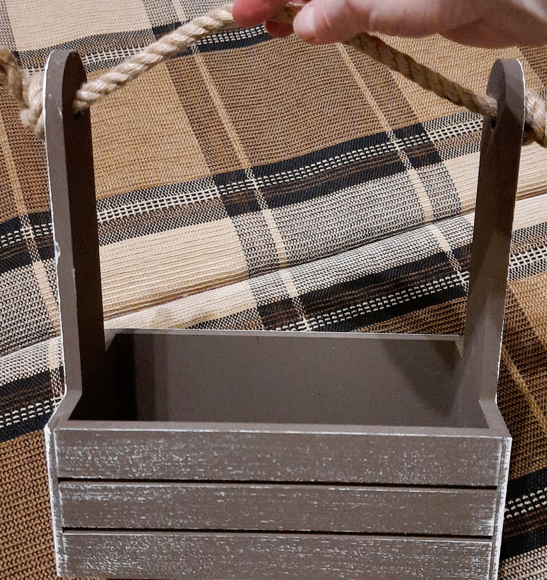 Фотография покупателя товара Набор кашпо деревянных 2 в 1 (25.5×15×30; 20×12×23) "Прованс", коричневый