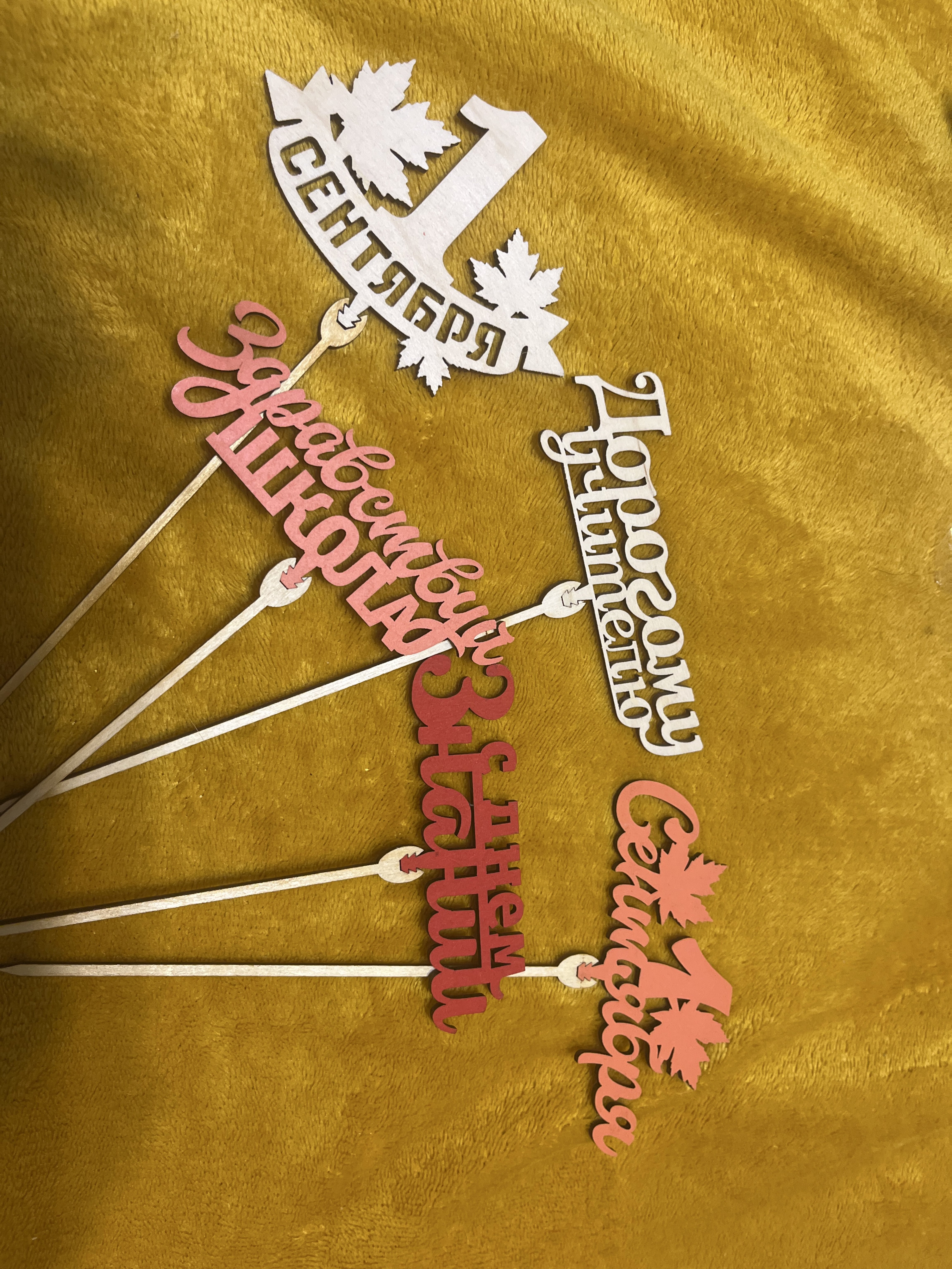 Фотография покупателя товара Топпер для торта «1 сентября», МИКС - Фото 6