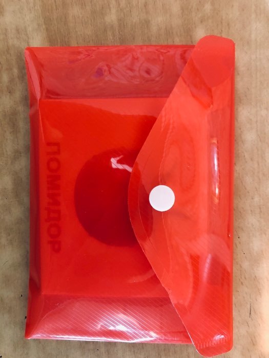 Фотография покупателя товара Папка-конверт на кнопке, А6, 180 мкм, Calligrata рифлёная, флуоресцентная, МИКС