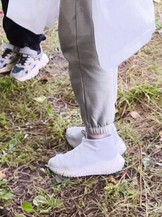 Фотография покупателя товара Чехлы для обуви, силиконовые, р-р L (40-44), 29 см, пара, белые - Фото 1