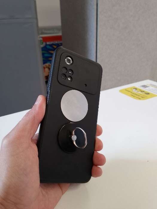 Фотография покупателя товара Держатель-подставка Luazon, с кольцом, для телефона, в форме круга, чёрный - Фото 3