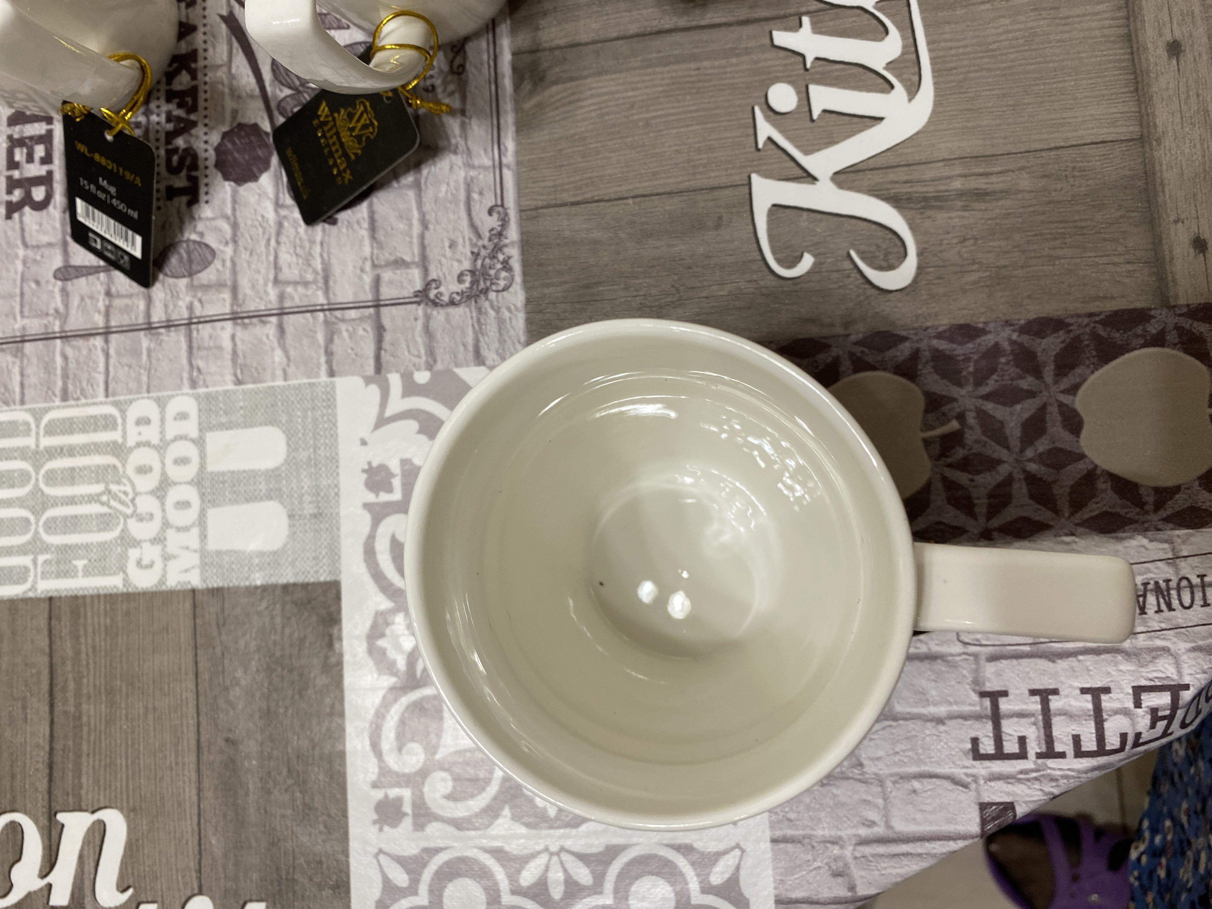 Фотография покупателя товара Кружка фарфоровая Wilmax «Юлия Высоцкая», 450 мл, цвет белый