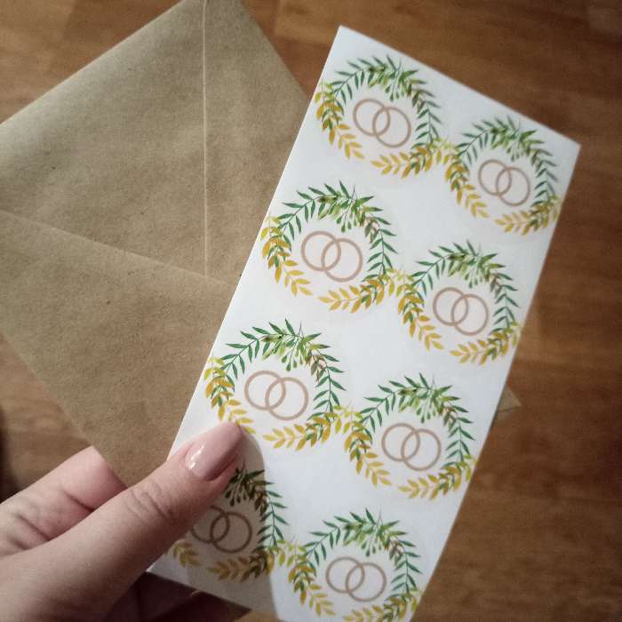 Фотография покупателя товара Приглашение в крафтовом конверте на свадьбу «Цветы», 10 х 15 см - Фото 2