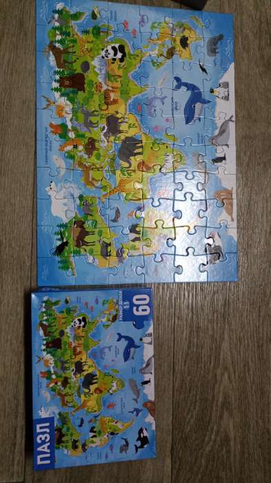 Фотография покупателя товара Пазл «Животные мира», 60 элементов - Фото 1