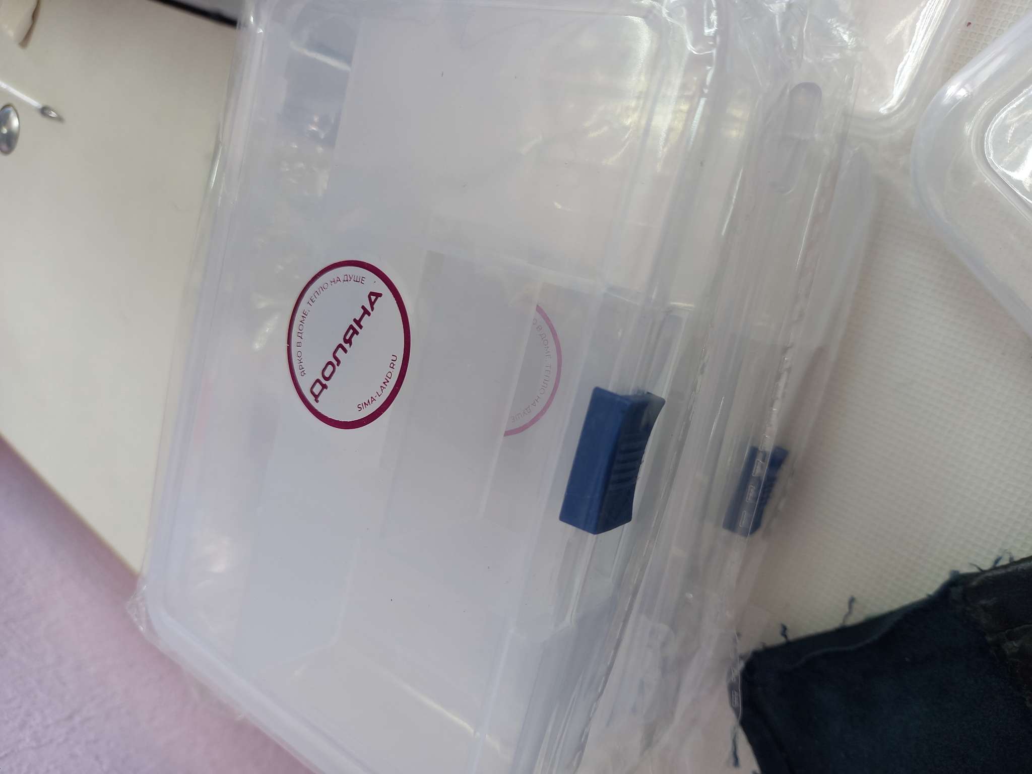 Фотография покупателя товара Органайзер для хранения, пластик, 5 отделений, 14.5×10×3.5 см, прозрачный - Фото 1