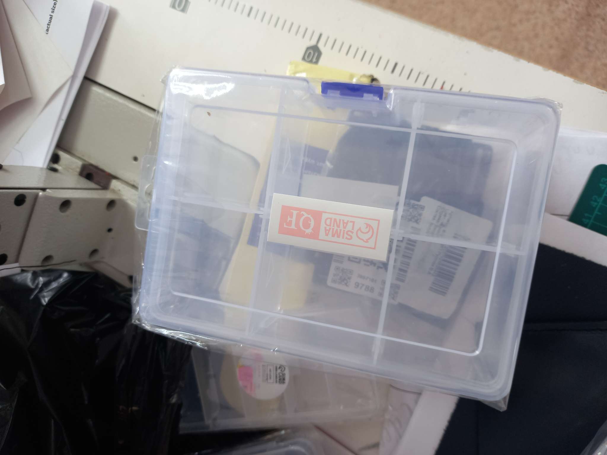 Фотография покупателя товара Органайзер для хранения мелочей, 6 ячеек, 16.5×12×5.8 см, прозрачный - Фото 1