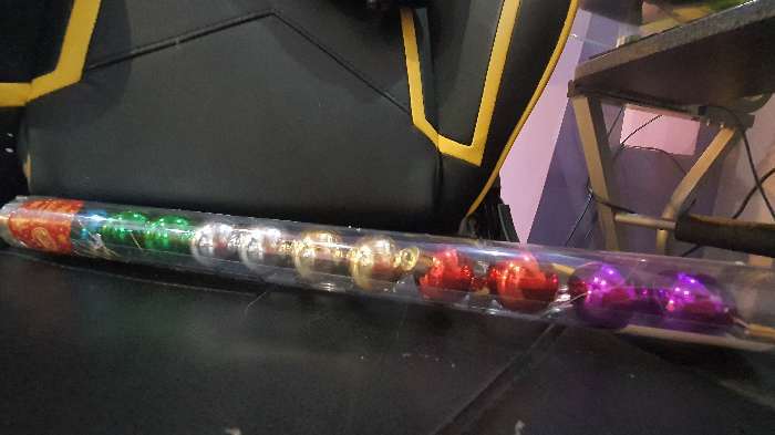 Фотография покупателя товара Набор шаров пластик d-3 см, 16 шт "Глянец" радужный микс - Фото 1