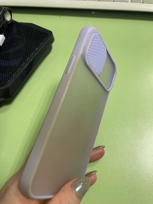 Фотография покупателя товара Чехол LuazON для телефона iPhone 12, защита объектива камеры, пластиковый, персиковый - Фото 1