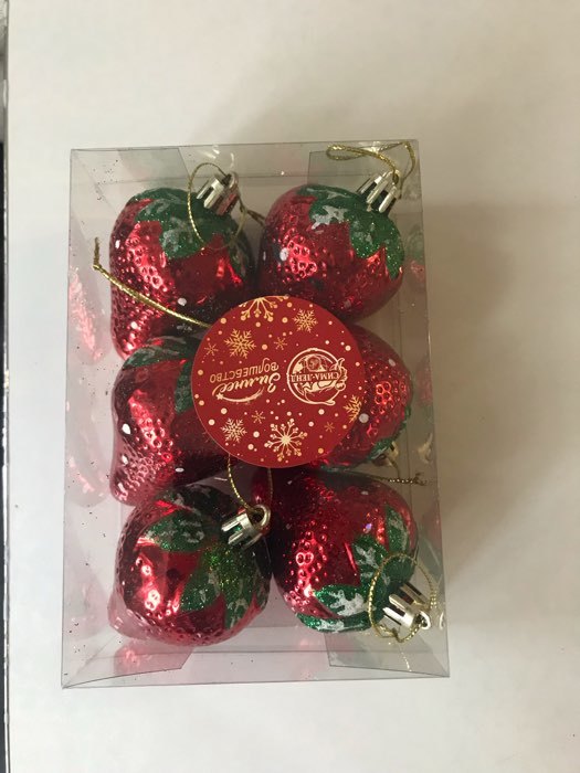 Фотография покупателя товара Ёлочные игрушки 6 шт. «Клубничка» 4×6 см, красный - Фото 18